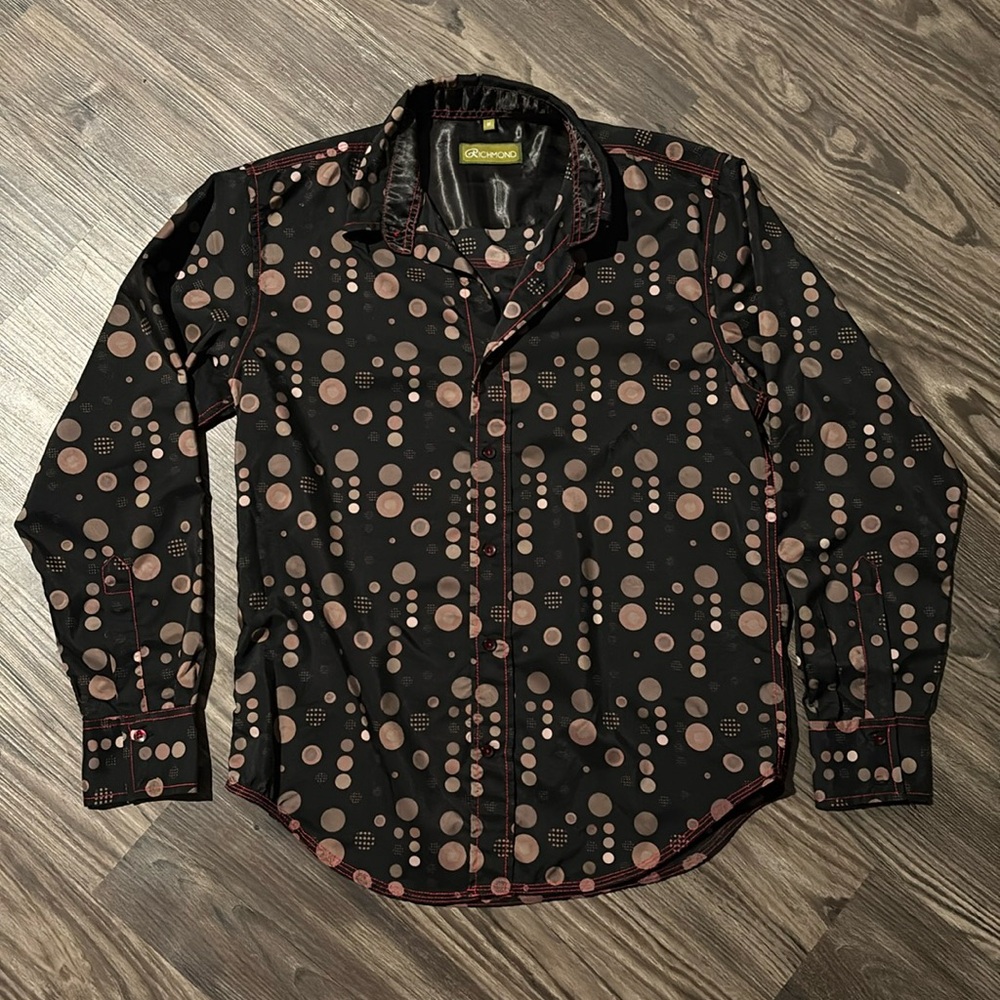Polka dot button up